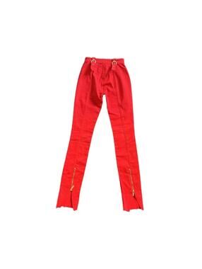 Versace Jeans Couture Red Denim Saddle Jeans SIZE 24